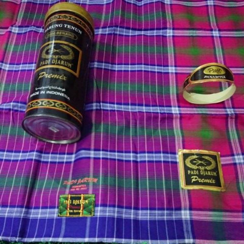 Sarung padi Djarum premix 6000 benang kemasan kaleng jadul