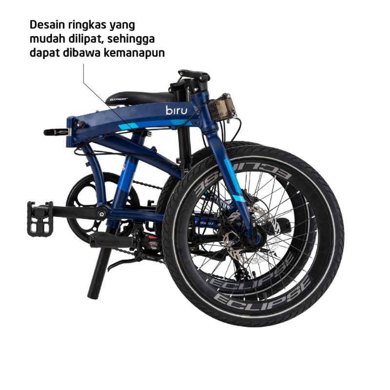 Ecosmo 8 speed sepeda lipat