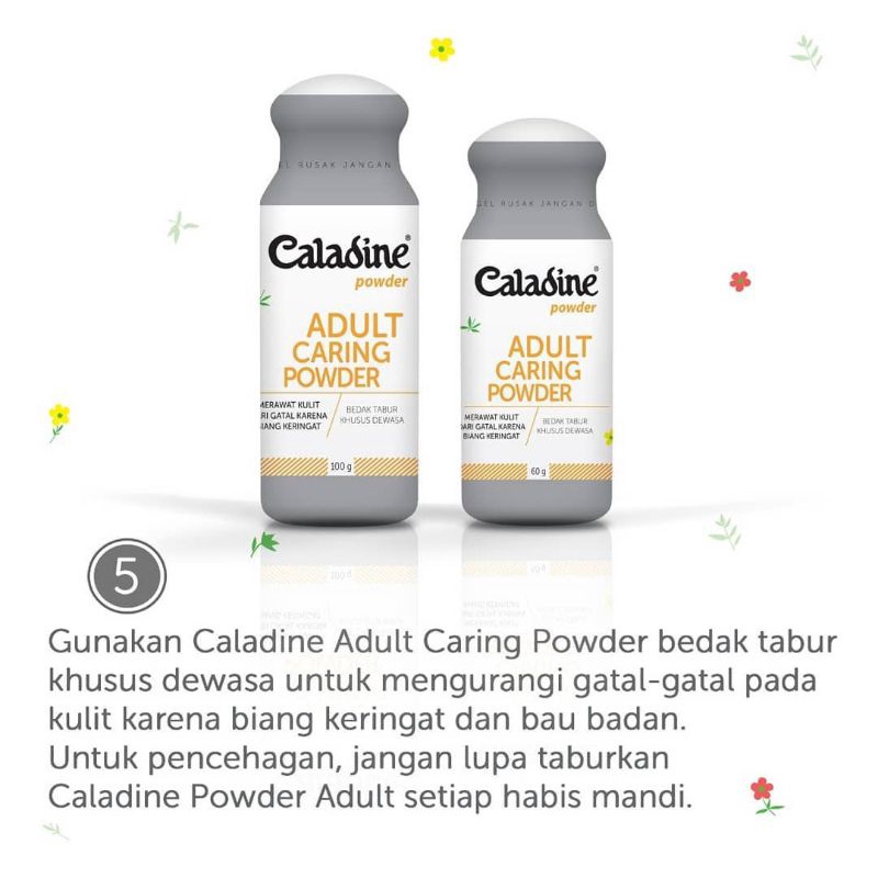 Caladine Adult Silver Bedak Gatal anti Bau badan