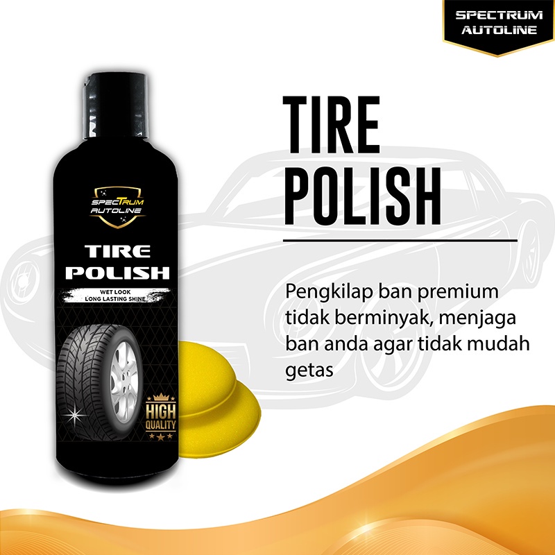 [ SPECTRUM ] SHINE DRESSING SEMIR BAN SEMIR PENGKILAP BAN WATERBASED BISA COD