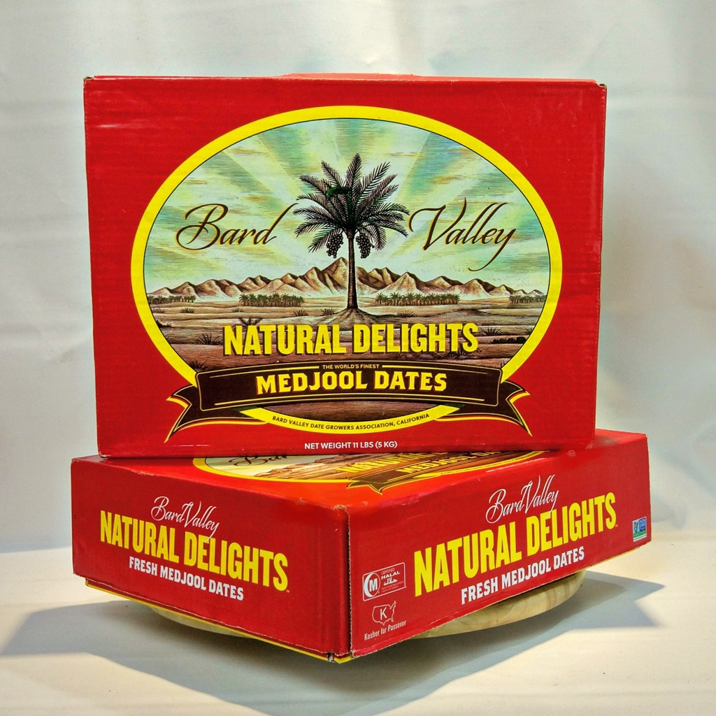 

MEDJOOL DATES 5KG NATURAL DELIGHTS ORIGINAL USA PREMIUM - KURMA ELSHANUM