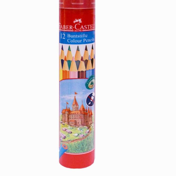 

Bestダ Pensil warna 12 pcs / Classic colour pencils in round tin 12 warna faber castell