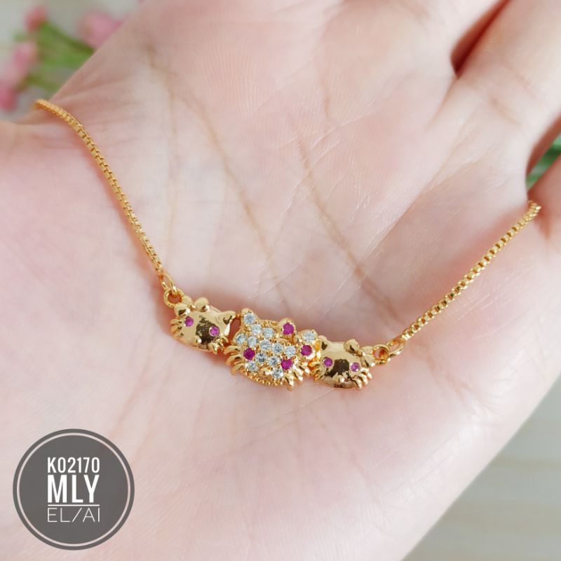 Kalung anak meilyn Hello kitty gold K02170