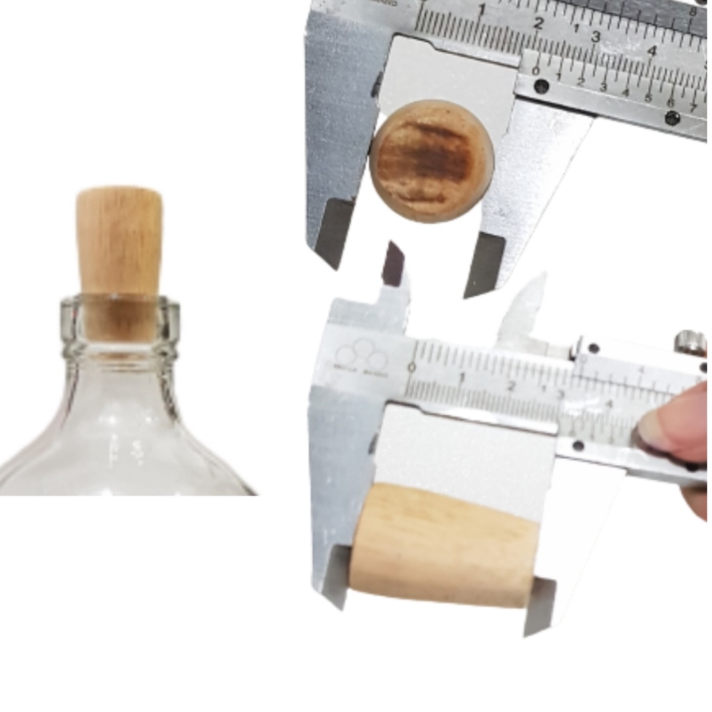 BOTOL KACA 1 LITER  TUTUP KAYU / BOTOL MADU BOTOL SYRUP 1000 ML BOTOL KACA 1000 ML BOTOL BARU !