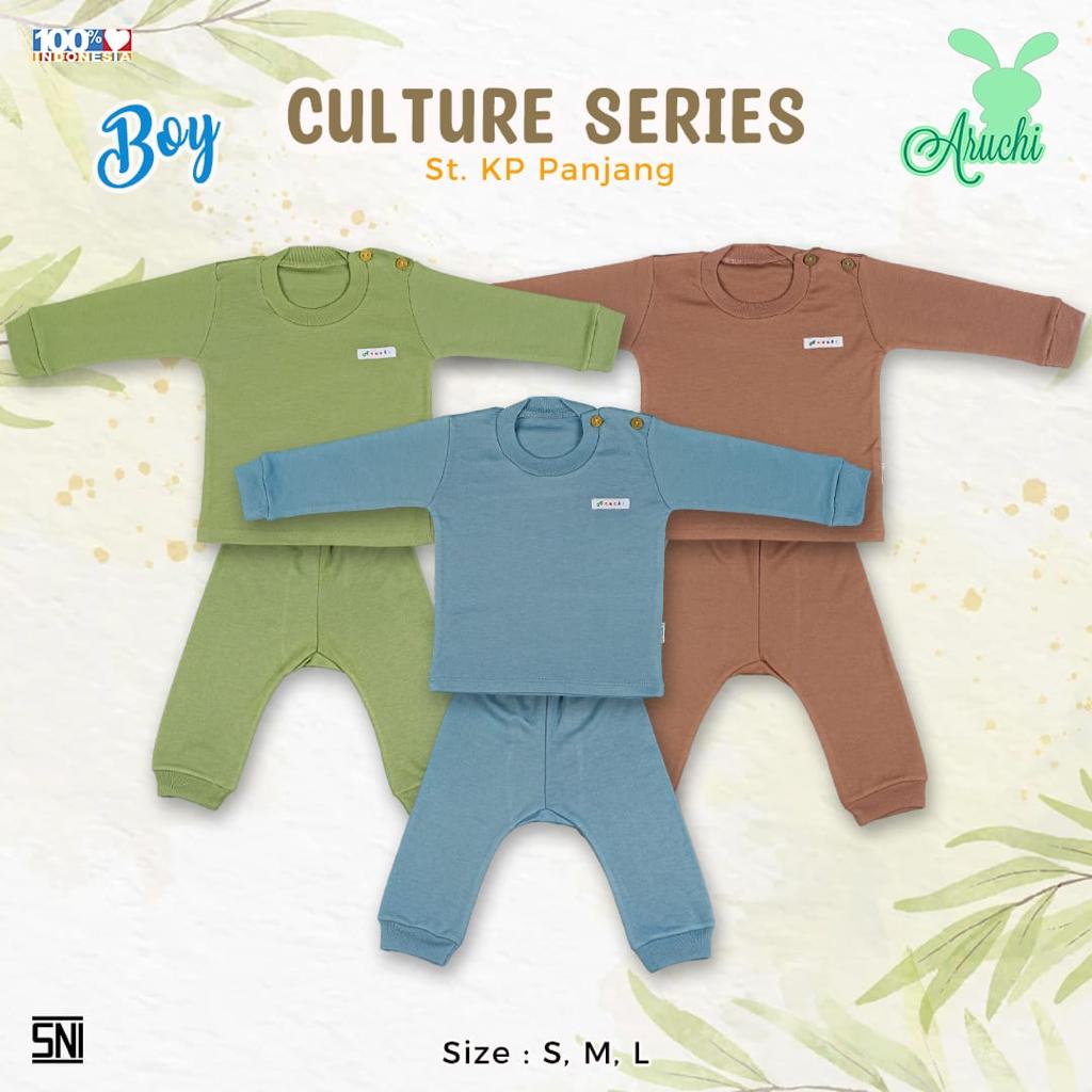 Aruchi Setelan SML XL XXL BOY Pendek / Panjang Polos Culture CBKS