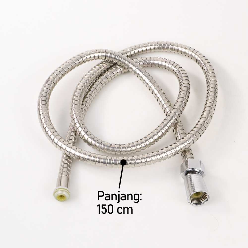 Selang Air Fleksibel Hand Shower Hose Flexible 1/2 in Kamar Mandi 1.5M