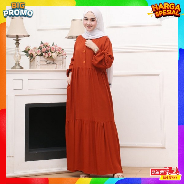 Dres Cewek Sari Size S M L Lx Xxl Xxxl Pakean Wanita Muslimah Baju Gamis Syar'I Wisuda Bju Games Per
