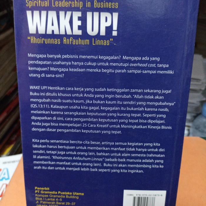 buk motivasi spiritual leadership business wake up Fredy rangkuti 228