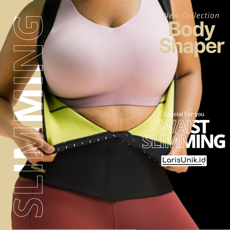 Korset Pengecil Perut Buncit Baju Gym Kaos Olahraga Wanita Hot Shaper Cami Cincher Korset Perut