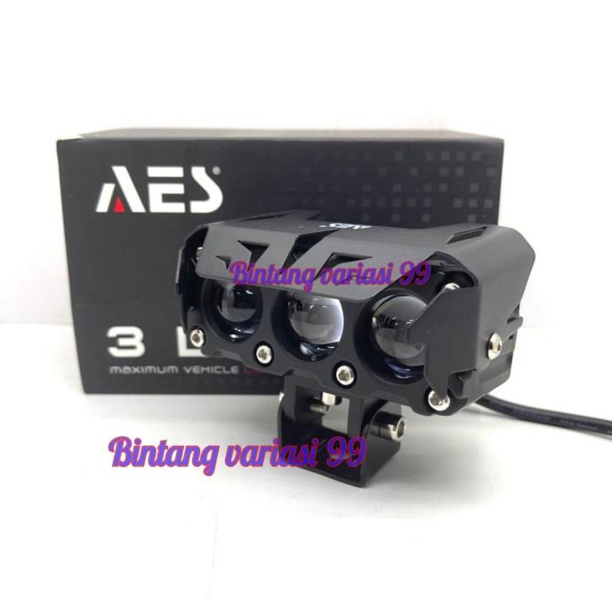 Lampu Tembak Laser Sql 3 mata LED Foglamp SQL 3mata AES 1 Pcs