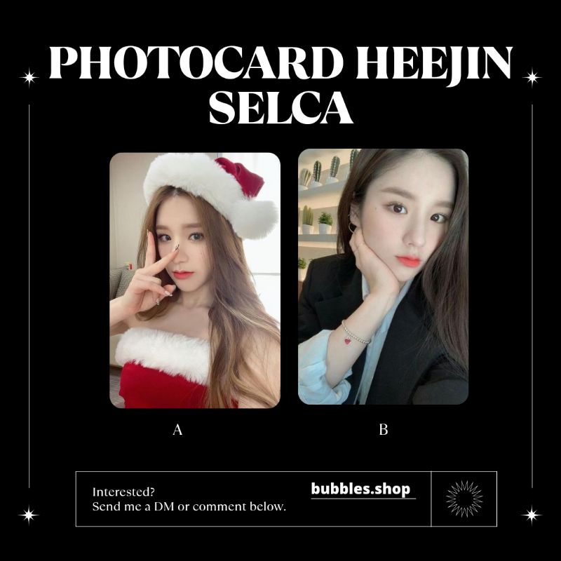 PHOTOCARD UNOFFICIAL HEEJIN LOONA SELCA