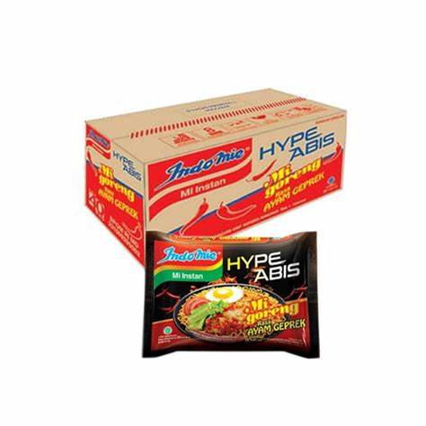 

INDOMIE GORENG GEPREK HYPE ABIS 1 DUS ISI 40 PCS / MIE INSTAN