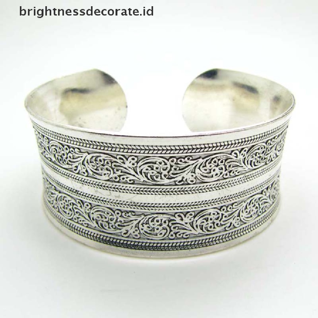 [Birth] Panas! Totem Bangle Cuff Bracelet Perak Tibet Baru [ID]