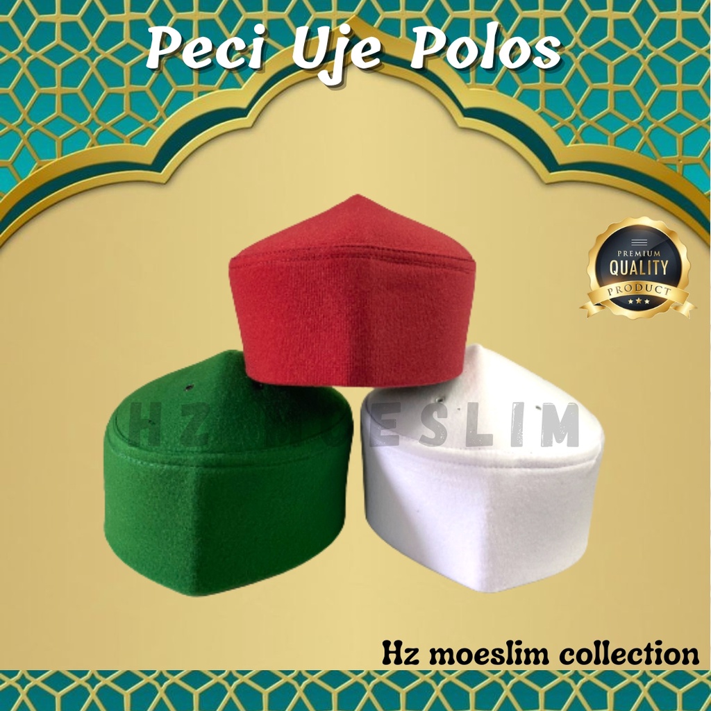 HOT PRODUCT Peci Uje Peci Bludru Peci Uje Polos Songko Kopyah TERMURAH