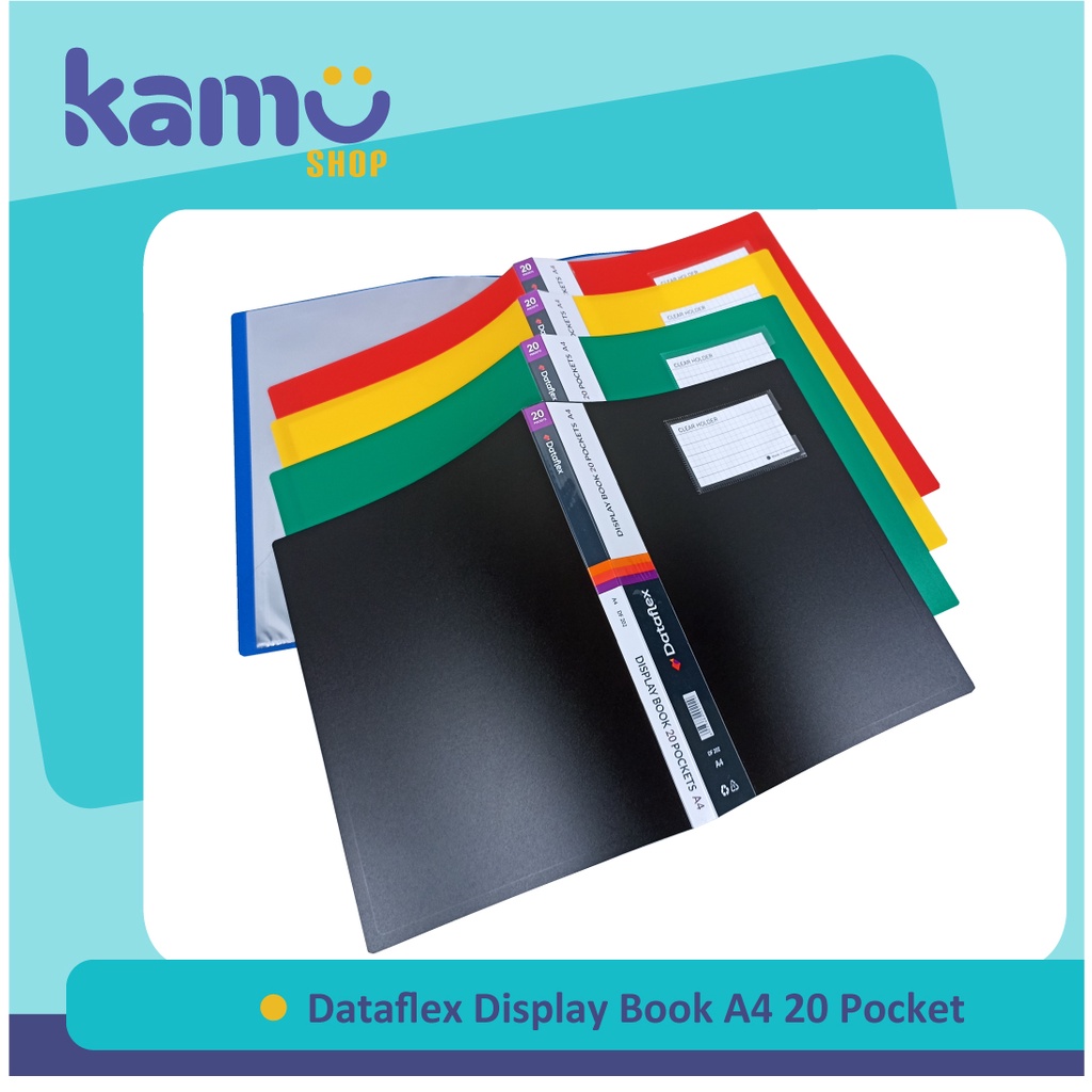 

Dataflex Display Book A4 20 Pockets + Kartu Nama / Clear Holder / Document Keeper DF - 831