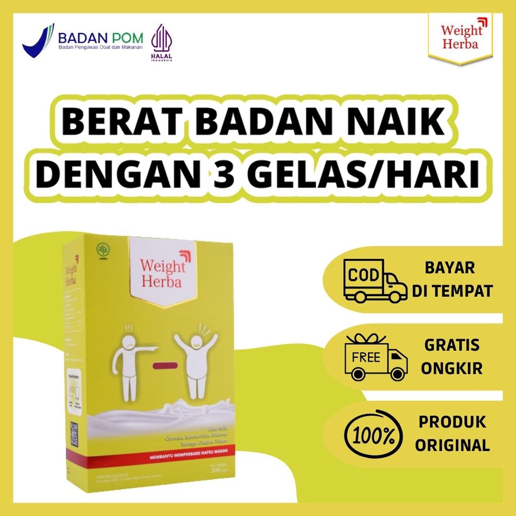 

Weight Herba | Susu Kambing Alami 100% Ampuh Menambah Berat Badan Menjadi Ideal [Official Store]