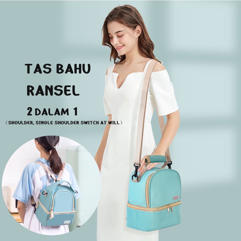 Cooler Bag ASI-Tas Asi Multifungsi Cooler bag asi bahan nilon multifungsi diaper bag tas asi