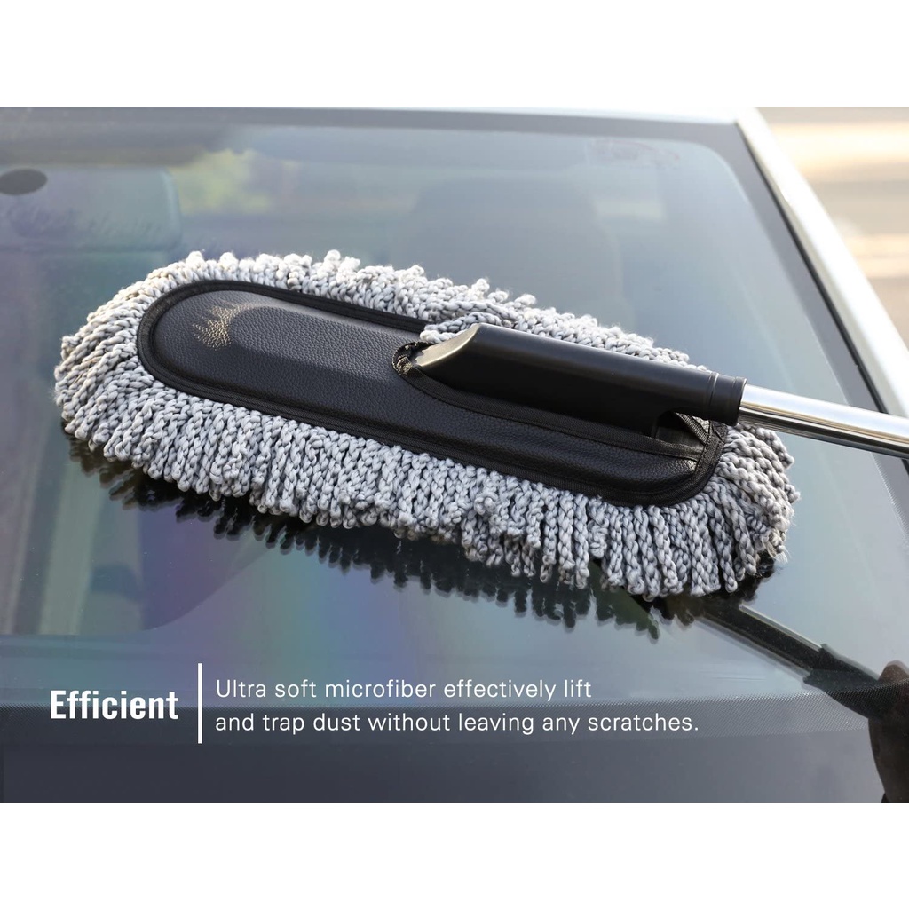 Kemoceng Microfiber Adjustable TEBAL Flat Car Microfiber Duster High Quality