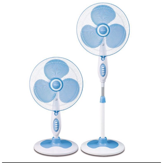 MIYAKO 2 IN 1 STAND FAN + DESK FAN / KIPAS ANGIN KAS-1618KB KAS 1618KB