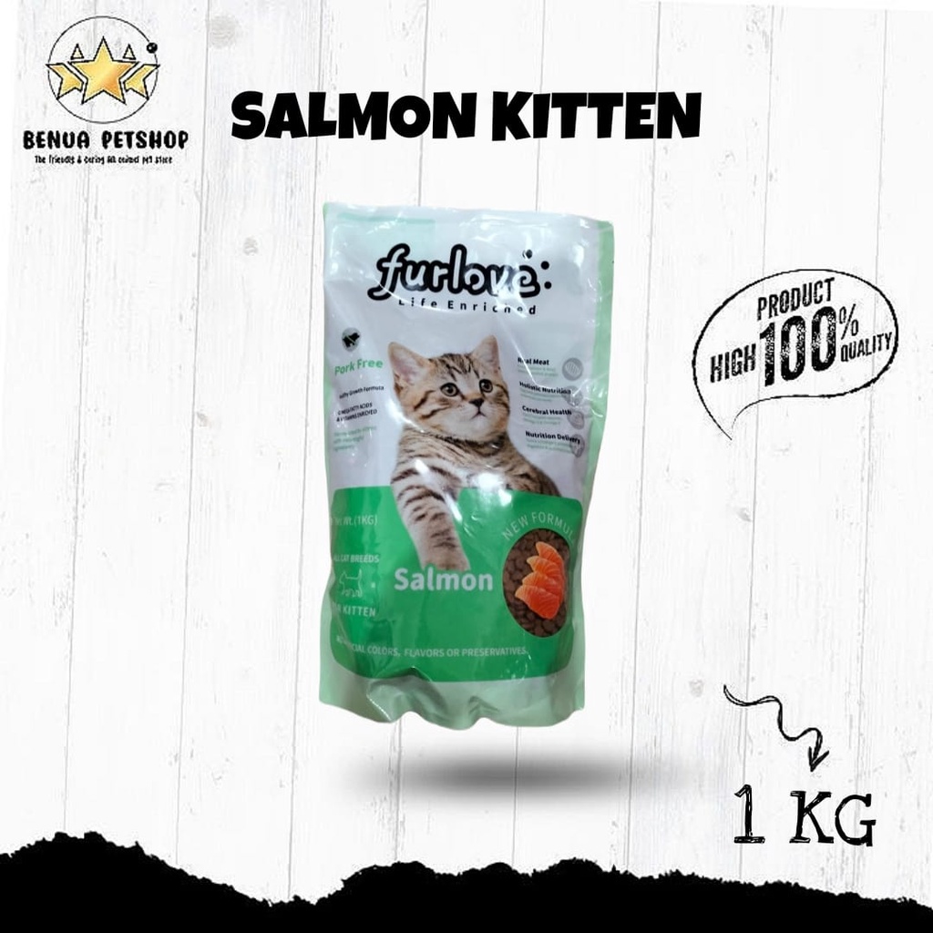 MAKANAN KUCING FURLOVE CATFOOD KITTEN - 1KG