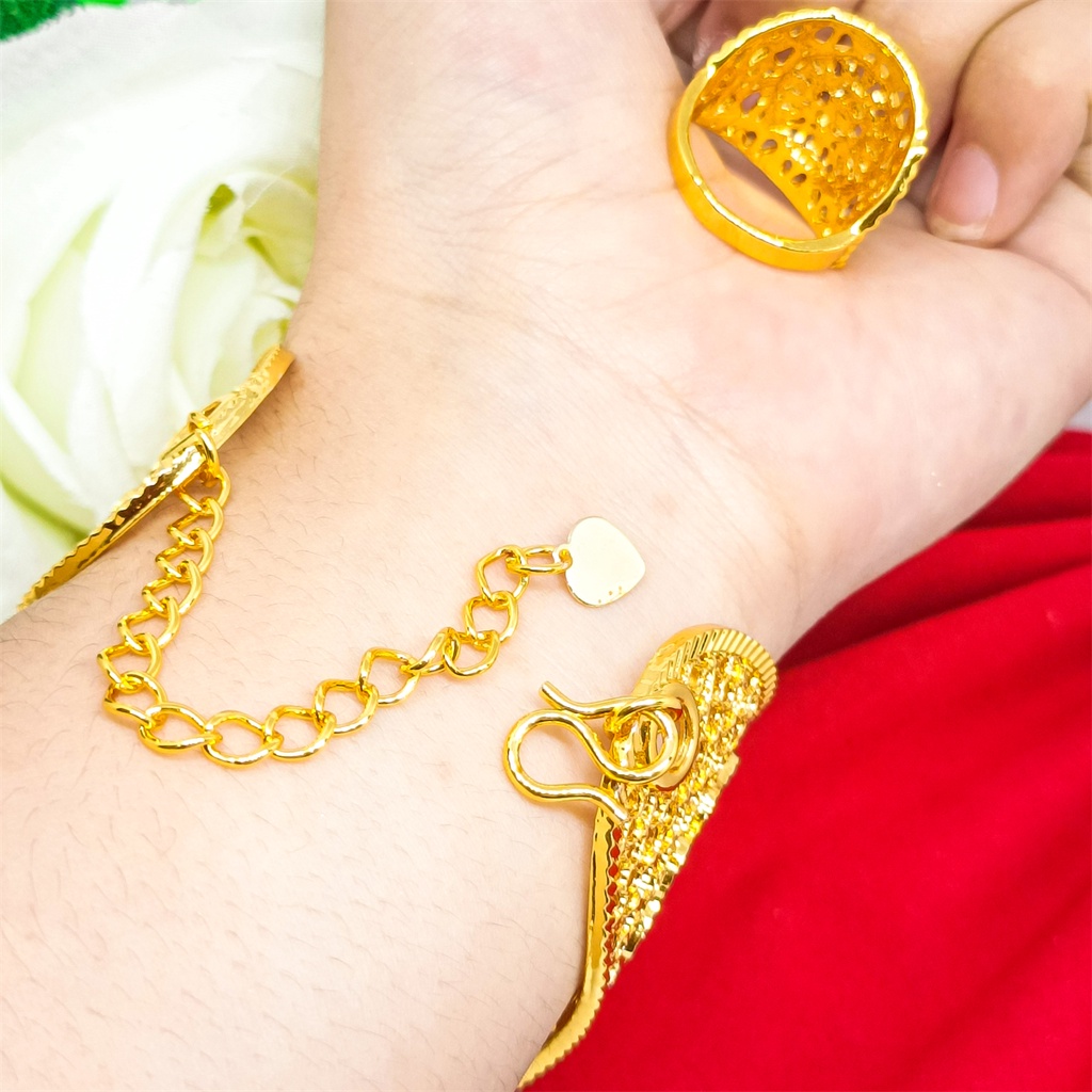 Gelang kendari motif pita Lapis Emas 24K Gold Fashion Xuping bangle