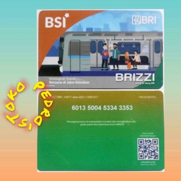 BRI BRIZZI BANK BSI ORI eMONEY eTOLL Saldo 0 ORI /Like eMONEY eTOLL Flazz or Tapcash