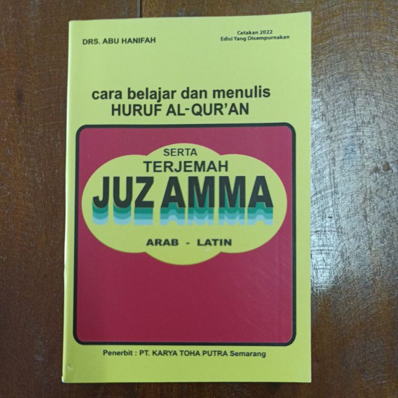 Cara Belajar dan Menulis Huruf Al-Qur'an serta Terjemah Juz Amma Arab-Latin (kecil)