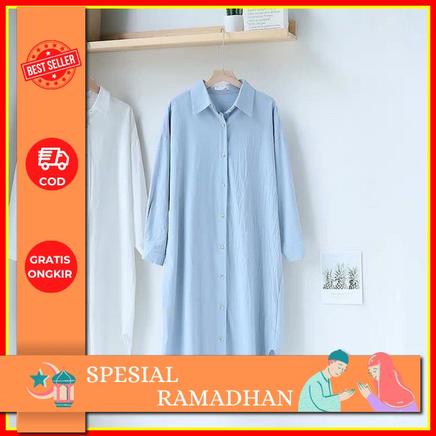 Tunik Ceruty Babydoll Rempel Motif Bunga Serut Samping Baju Atasan Wanita Kekinian Tunik Wanita Terb