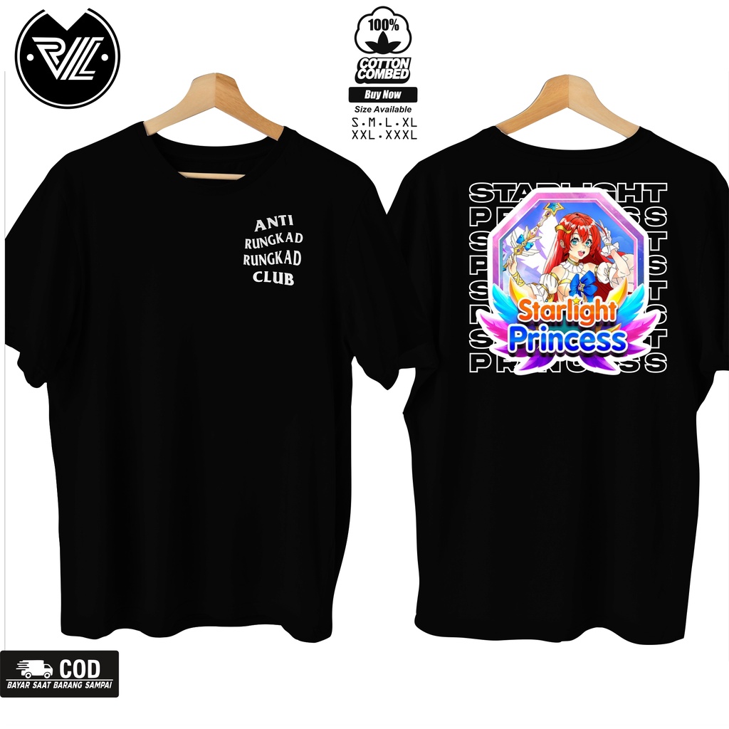 Tshirt Baju Kaos SLOT Starlight Princess / Kaos game Slot Pragmatic play / Kaos slot PG soft / Kaos 