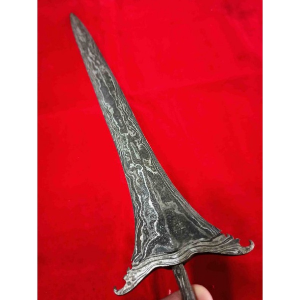 Pusaka Keris Sepang Sepuh Pamor Kukit Semangka Koleksi Barang Antik