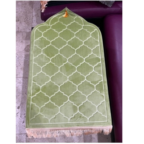 Sajadah Embos Timbul Aesthetic Lembut Sajadah Unik Sajadah Hantaran Sajadah Lembut Anti Slip Soft Colour Lebaran Hari Raya Idul Fitri