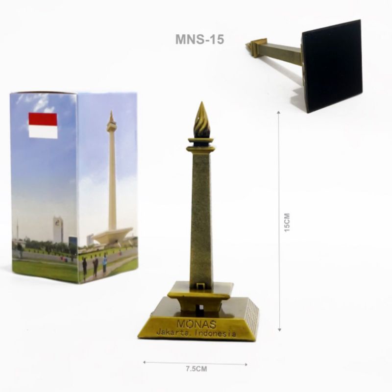MINIATUR BESI MONAS JAKARTA INDONESIA/MINIATURE MONUMEN NASIONAL JAKARTA