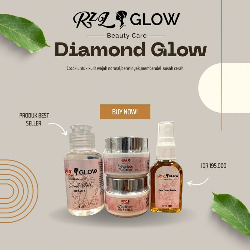 RZL GLOW-PAKET DIAMOND GLOW-SKINCARE AMPUH