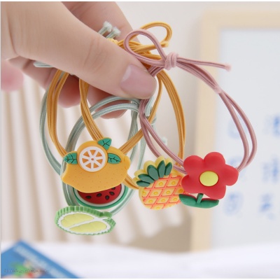 ⭐️𝐈𝐇𝐒 𝟐𝟏𝟑 𝐋𝐚𝐦𝐩𝐮𝐧𝐠⭐️Ikat Rambut Motif Buah Buahan Japanese Style Hair Ring Fashion