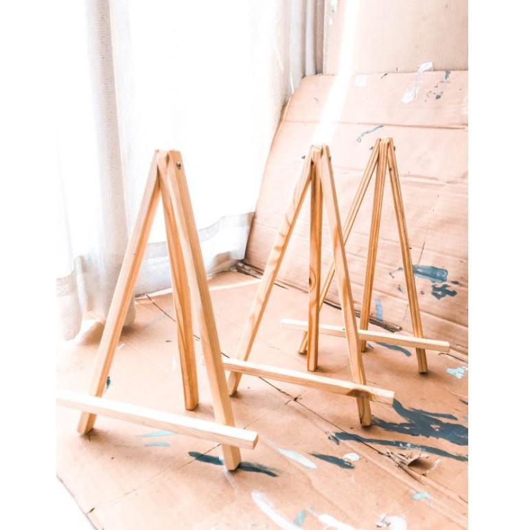

[KODE PRODUK T0LVN3736] Wooden Easel | Bypainters | 30x22Cm High Quality Easel, Thick, & Durable | Easel Kayu | Stand Lukis