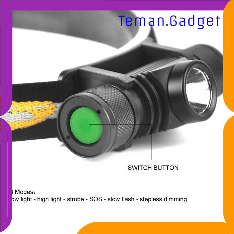 TG-SNT BORUIT Senter Kepala Headlamp Flashlight Headlight LED XML L2 - EHL0628