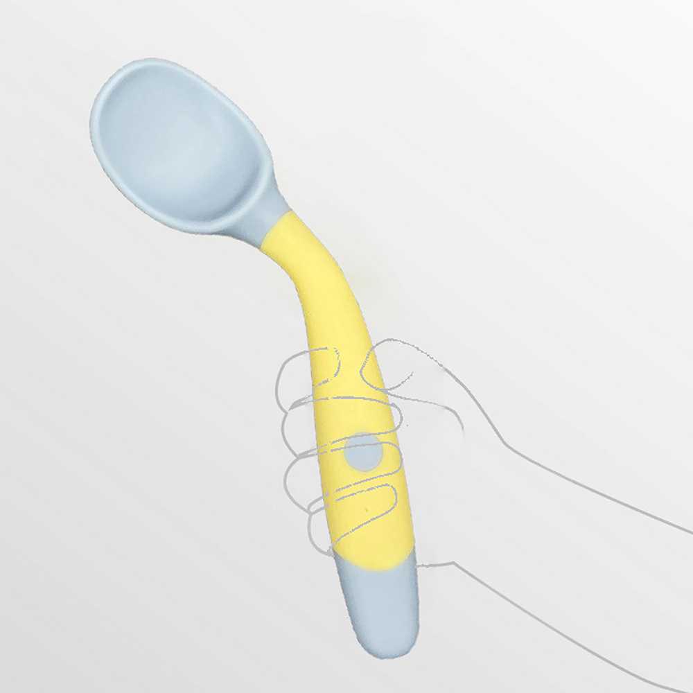 GIJ - LOPE Sendok Garpu Bayi Soft Silicone Spoon