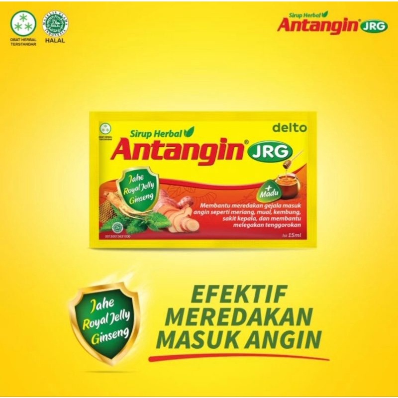 Antangin Cair Herbal JRG (Jahe Merah, Royal Jelly, Ginseng)