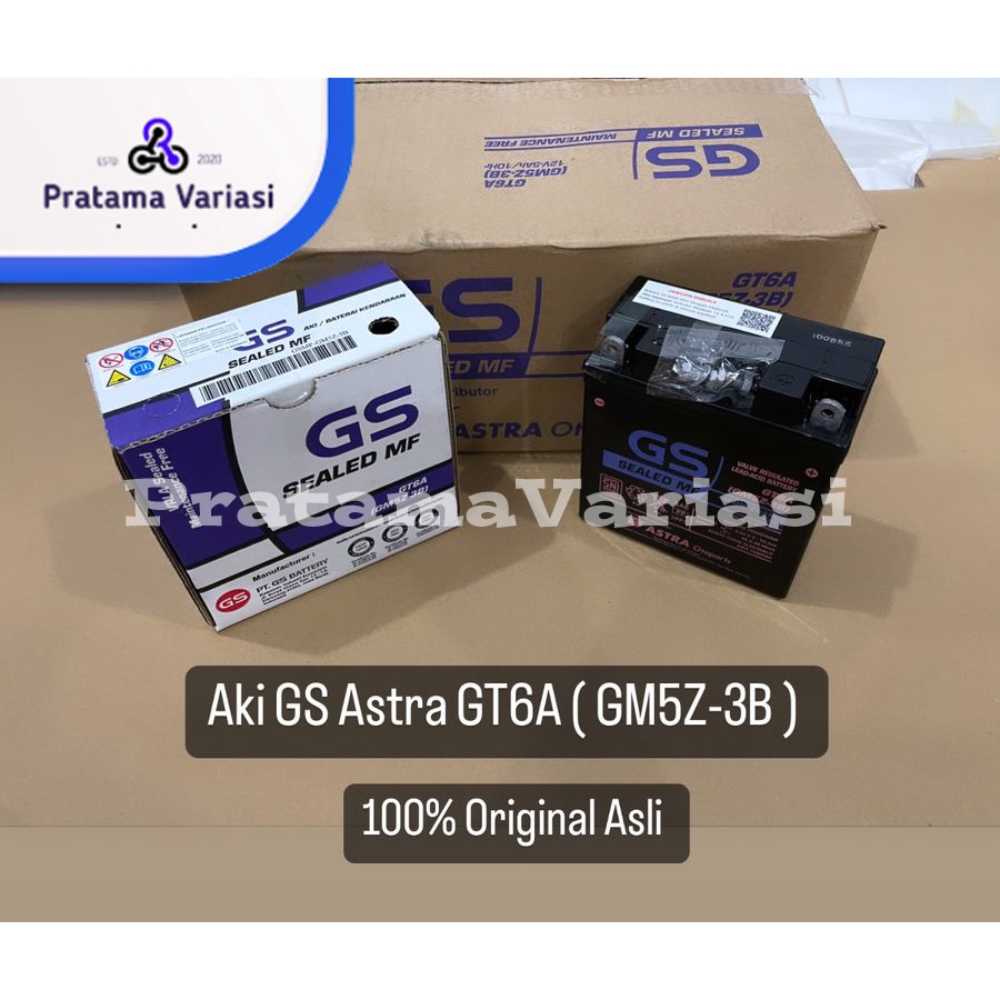 Aki Kering GS Astra GT6A / (GM5Z - 3B) MF Original Astra Otopart Yamaha Mio Sporty / FizR 2 Tak