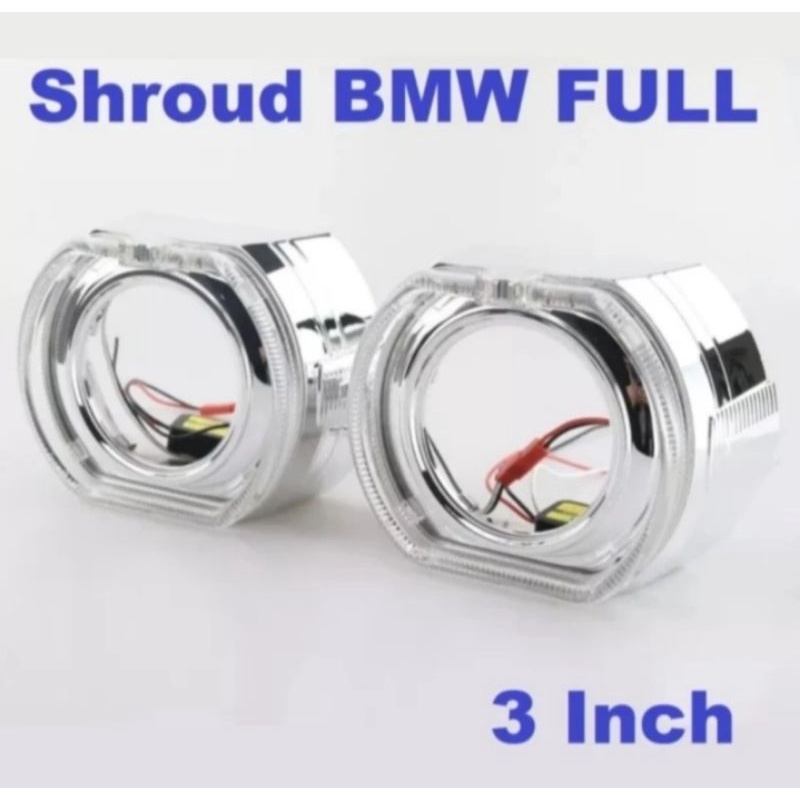 Shroud Projector Biled BMW Full Ring Projie 3 inch Motor Mobil