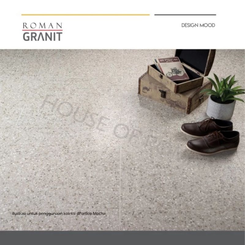 Roman Granit dPortico mocha 60x60 / lantai outdoor / lantai granit / lantai teras / lantai aestetik / lantai kekinian / keramik aestetik / keramik murah / keramik teras / keramik outdoor