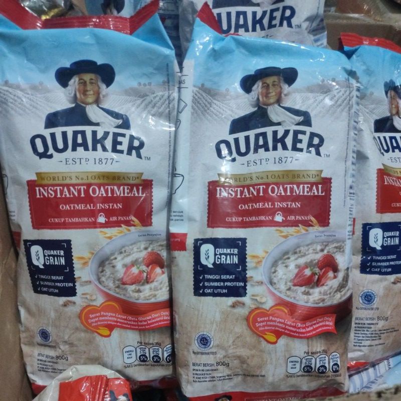 Quaker instan oatmeal 200gr &amp; 800gr