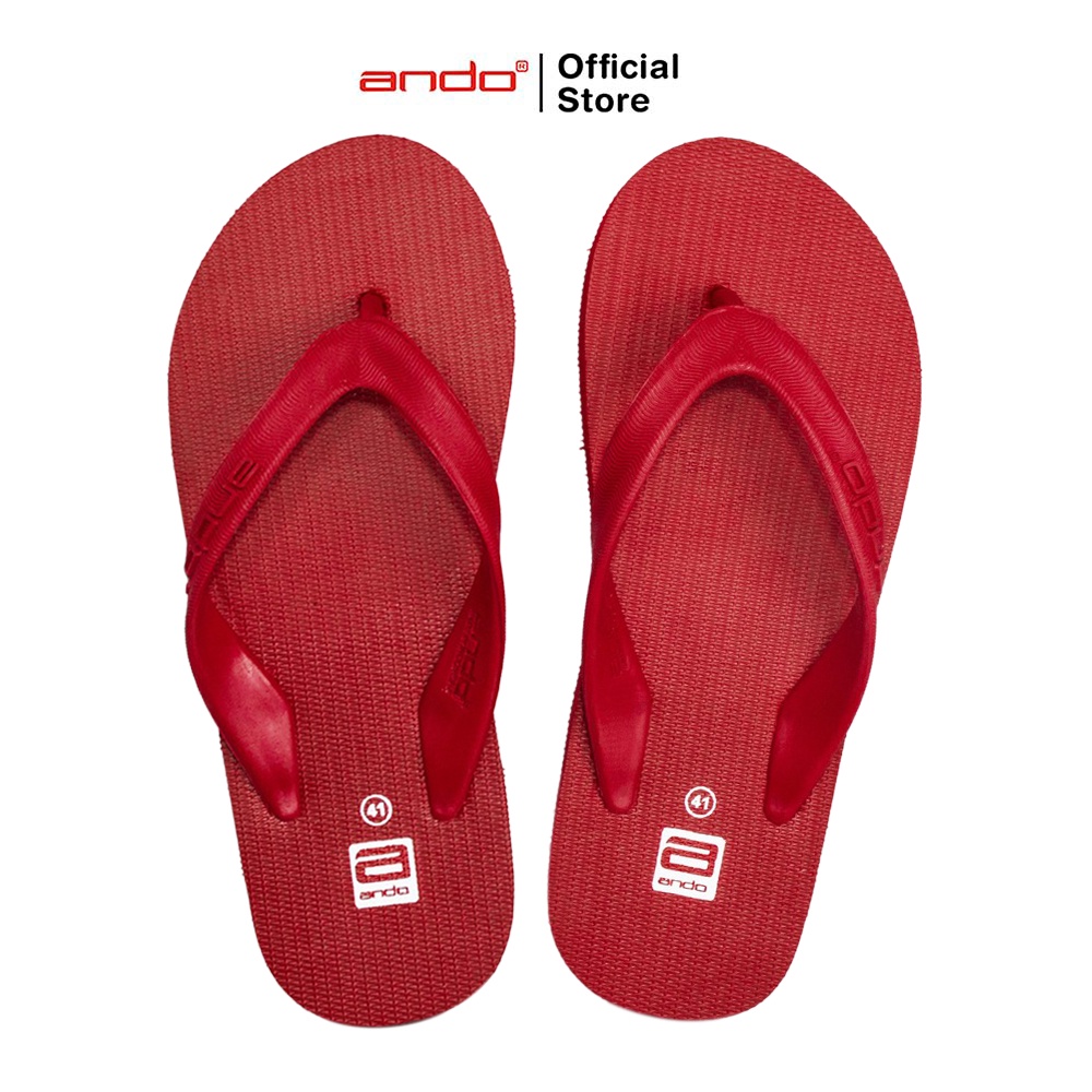 Ando Official Sandal Jepit Hawaii Pria Dewasa - Merah