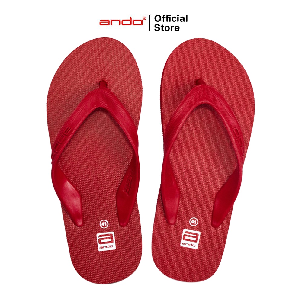 Ando Official Sandal Jepit Hawaii Pria Dewasa - Merah