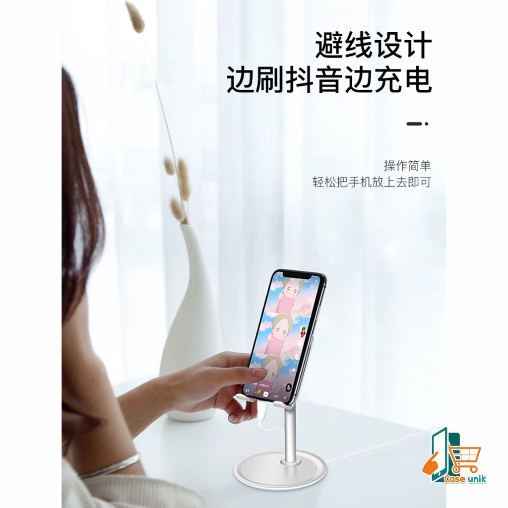 X6 Holder meja dudukan  Phone Holder Stand Holder Anti Selip | Holder Handphone Penyangga Hp | Phone Stand Holder Adjustable Holder HP CS5250