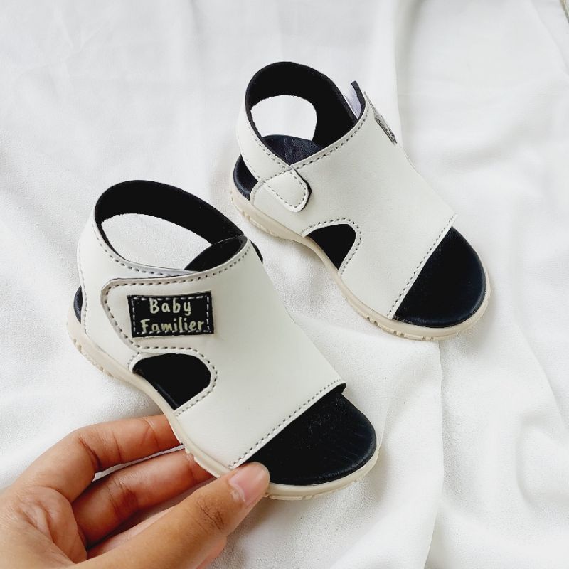 Sandal Adek Bayi 7-12 bulan 20-22 Model Kokop Sol Karet (Charlos 01)