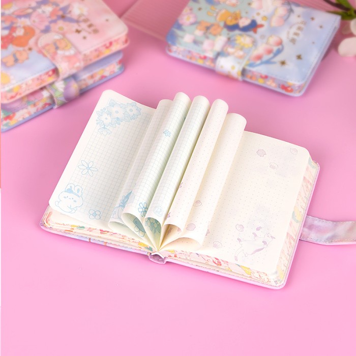 

Notebook Jurnal Mini A6 Klip Kunci Magnet Buku Tulis Diary Catatan