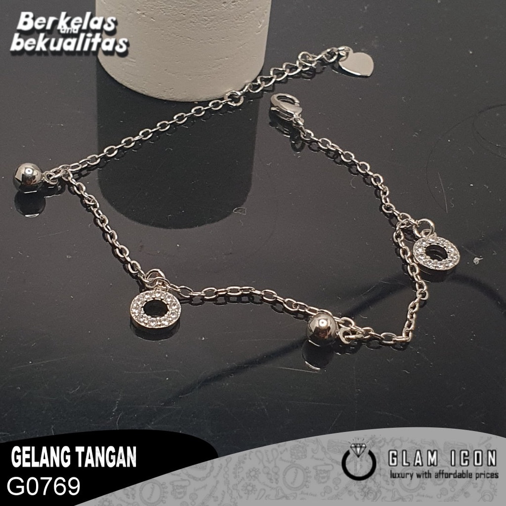 Gelang Rantai Tangan Mata Bandul Donat  G0769 GRS