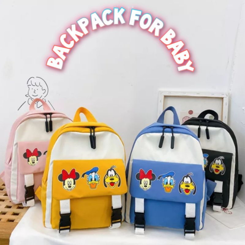 samasuka.shop - Tas Perlengkapan Bayi / Tas Ransel Anak SD Laki laki Perempuan Minnie Mickey Mouse / Tas Sekolah Anak Tk Lucu / Tas Sekolah Anak Paud Murah / Hadiah Anak Ulang Tahun