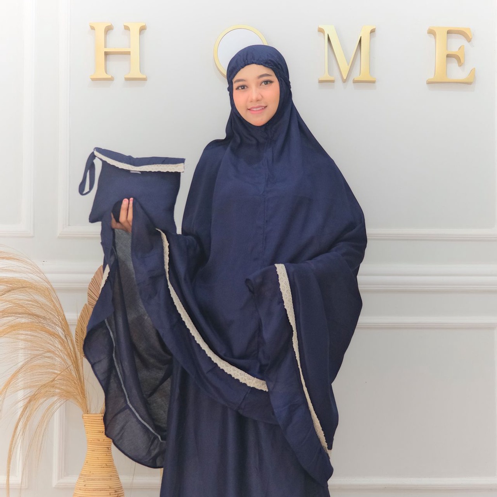 Mukena POLOS JUMBO RENDA Dewasa FARA Arnisa Official